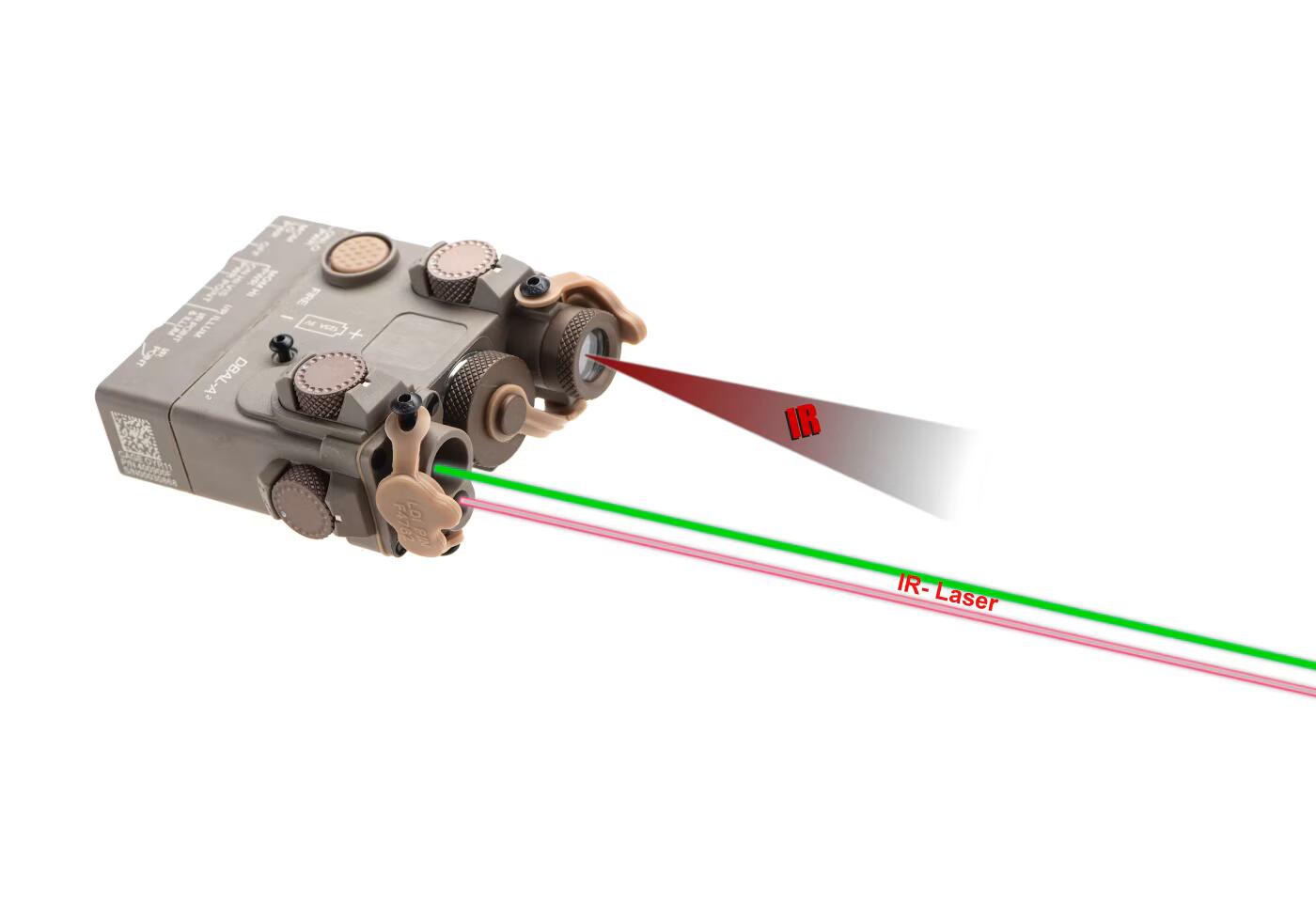 WADSN DBAL-A2 Aiming Device Green Laser + IR Laser/IR LED Dark Earth