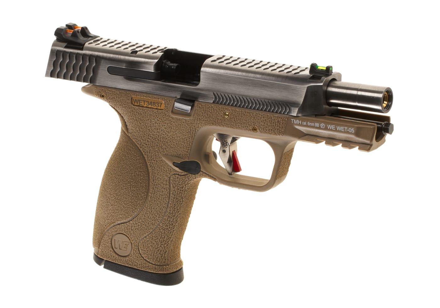 WE WET-05 SV Silver Barrel Metal Version GBB FDE