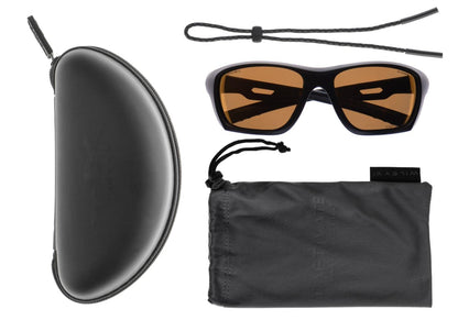 Wiley X WX Aspect Captivate Polarized Bronze Mirror Black