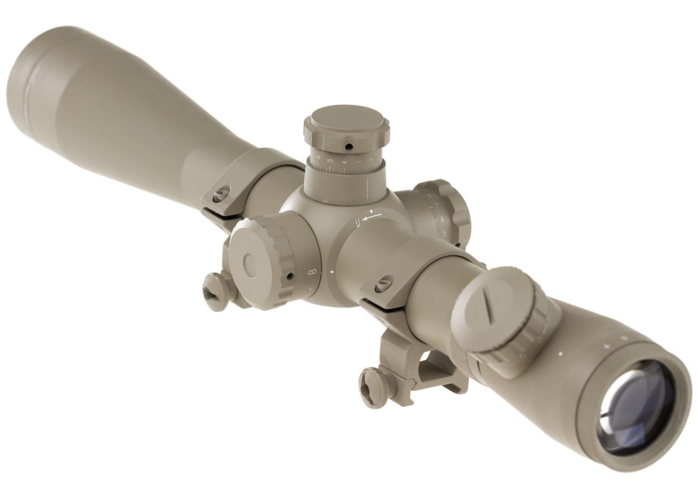 Aim-O 3.5-10x40E-SF Sniper Rifle Scope Desert
