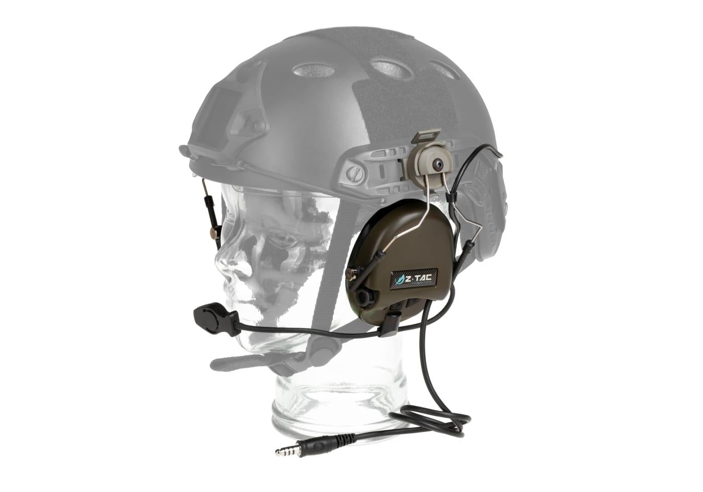 Z-Tactical SRD Headset FAST Military Standard Plug Foliage Green