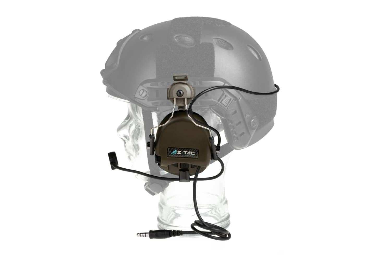 Z-Tactical SRD Headset FAST Military Standard Plug Foliage Green