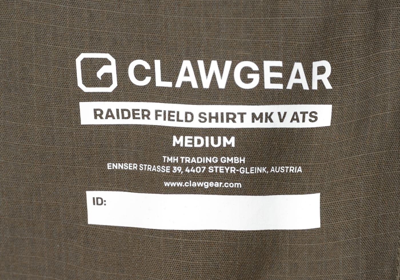 Clawgear Raider Field Shirt MK V ATS Flex Stonegrey Olive
