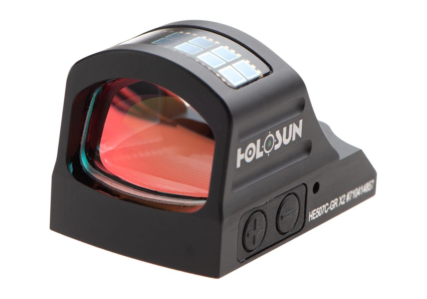 Holosun HE507C-GR X2 Elite Solar Green Circle Dot Sight Black