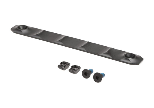 Metal Type D CNC Aluminium Rail Cover Long for M-LOK & Keymod Black