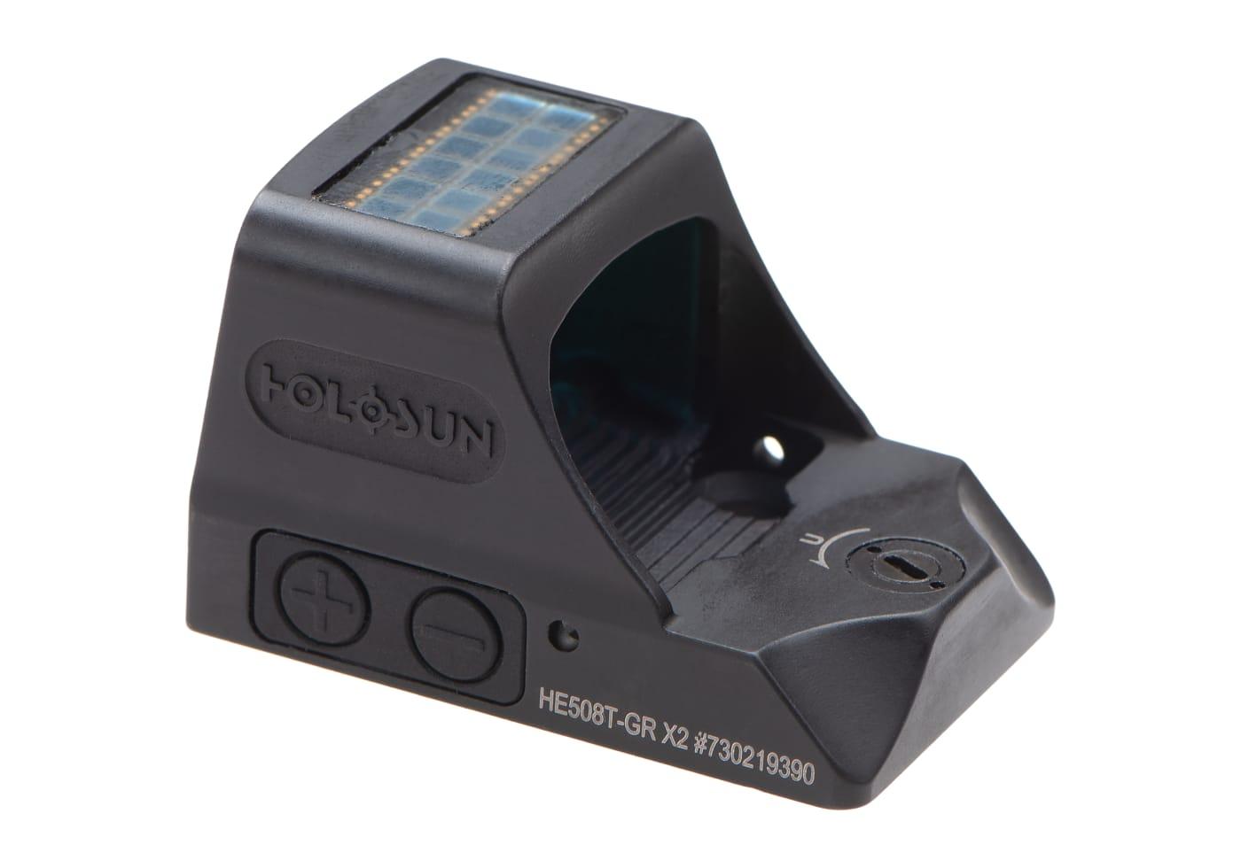 Holosun HE508T-GR X2 Elite Solar Green Circle Dot Sight Black