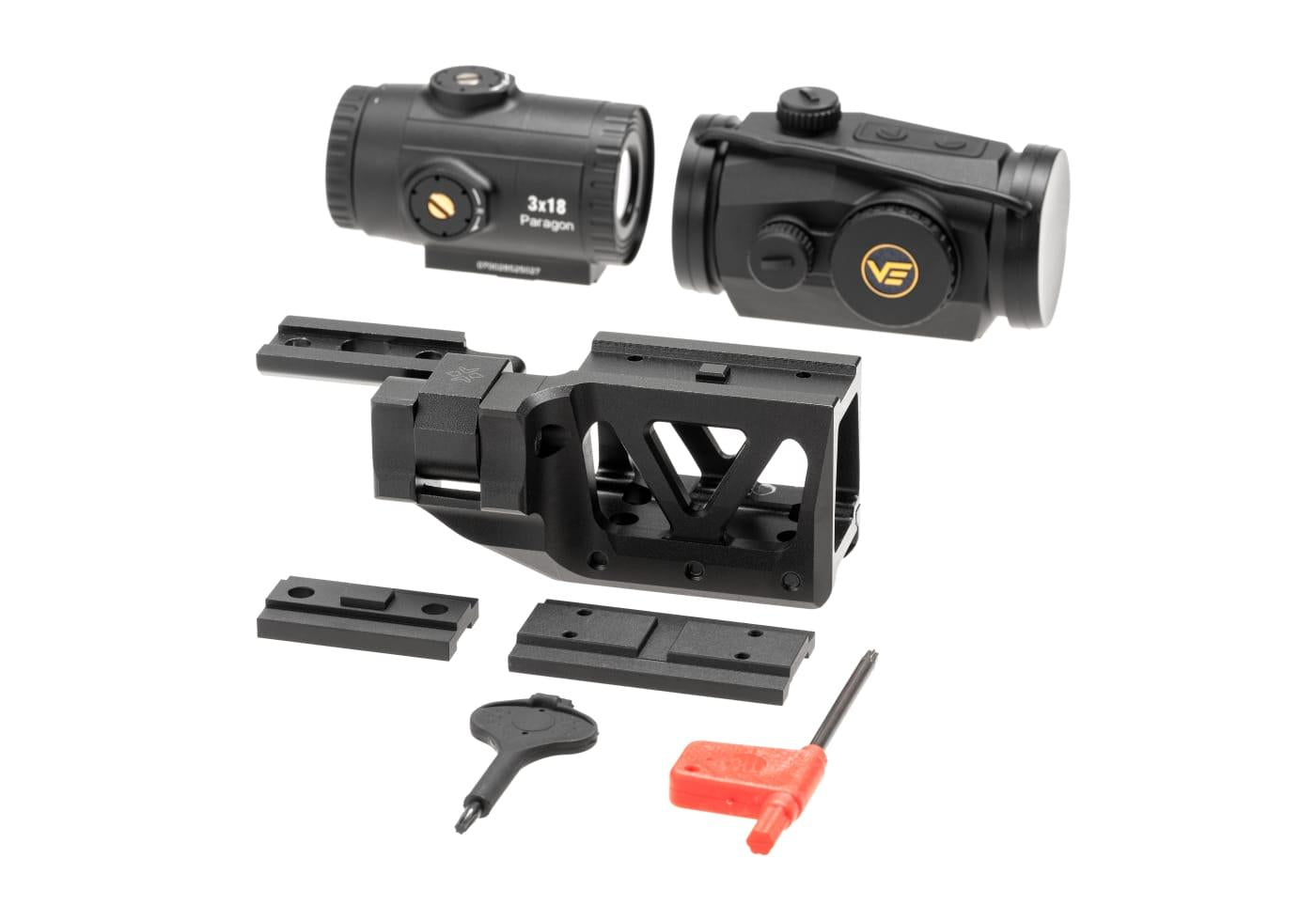 Vector Optics Scrapper 1x25 RDS with Paragon 3x Magnifier and One Piece Mount