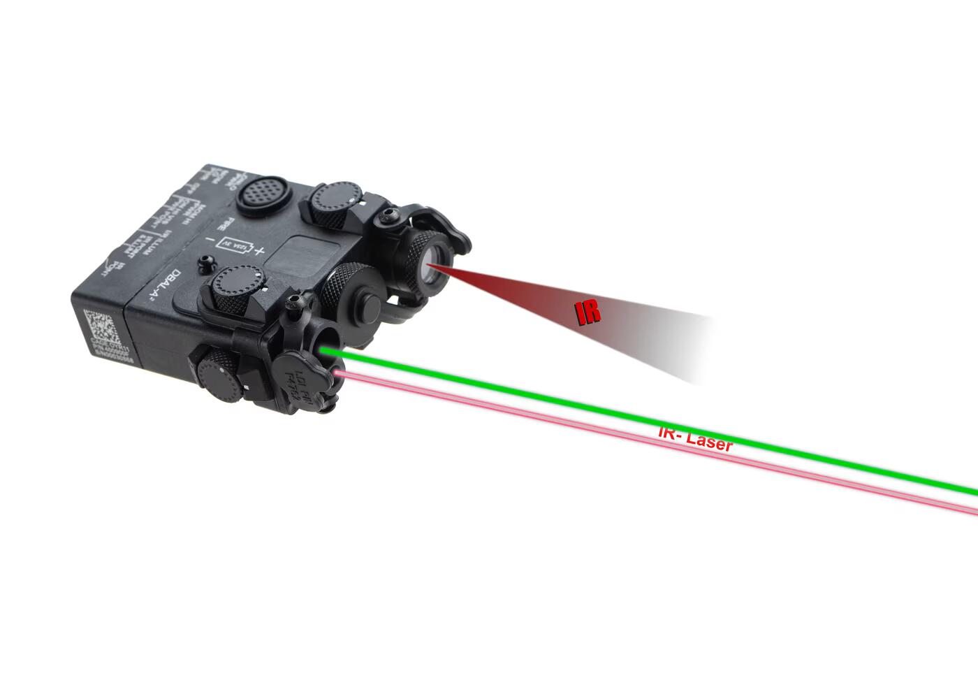 WADSN DBAL-A2 Aiming Device Green Laser + IR Laser/IR LED Black