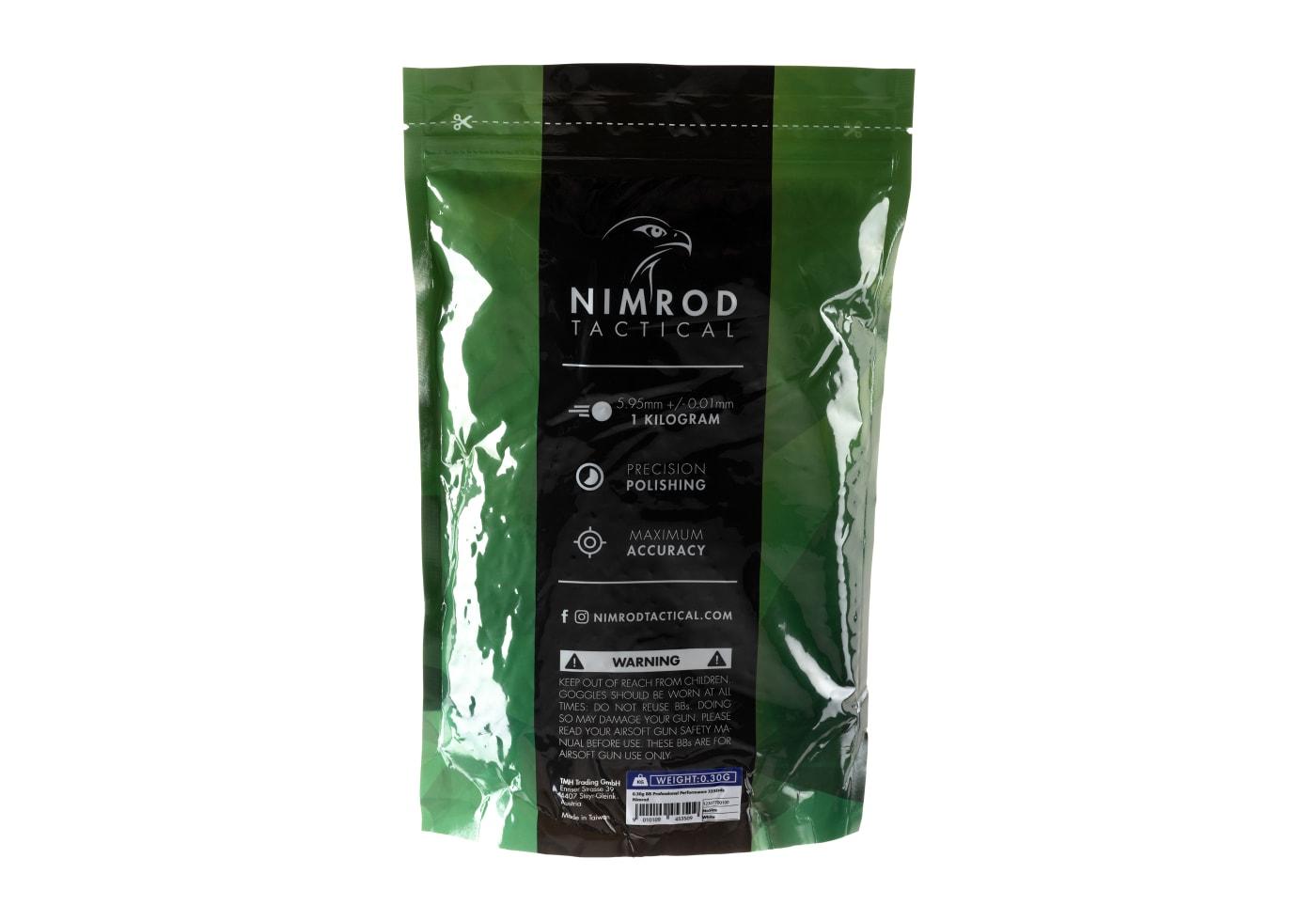 Nimrod 0.30g BB Professional Performance Airsoft Ammo bb's 3335rds White