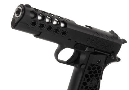 WE M1911 Hex Cut Full Metal GBB Black