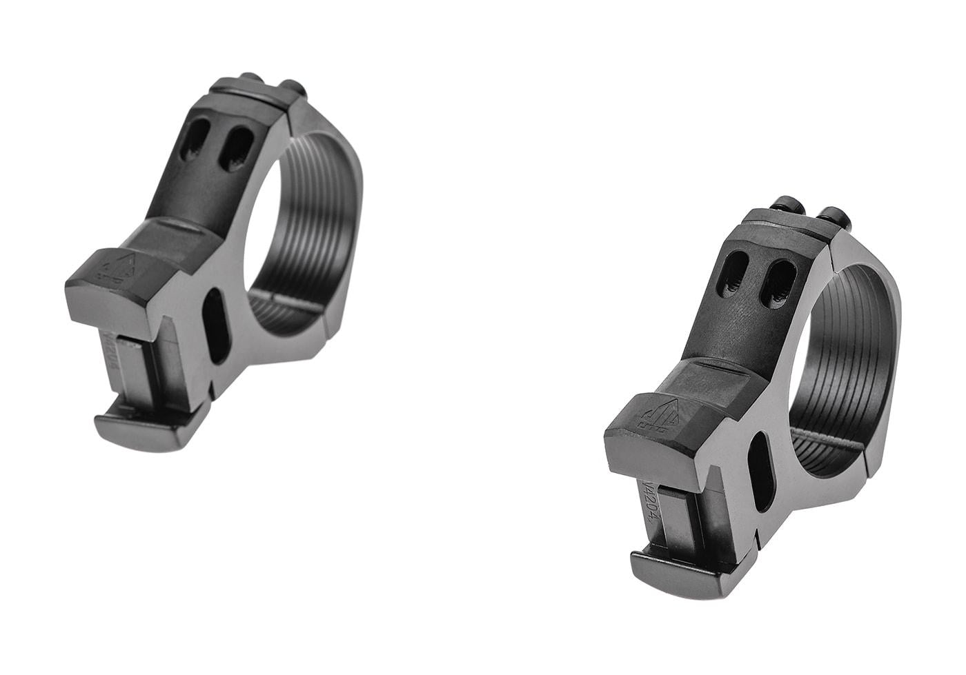 Leapers 34mm High Profile Steel Picatinny Rings Black
