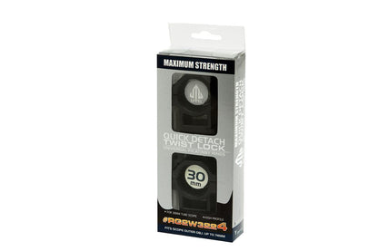 Leapers 30mm CNC Mount Rings High Black