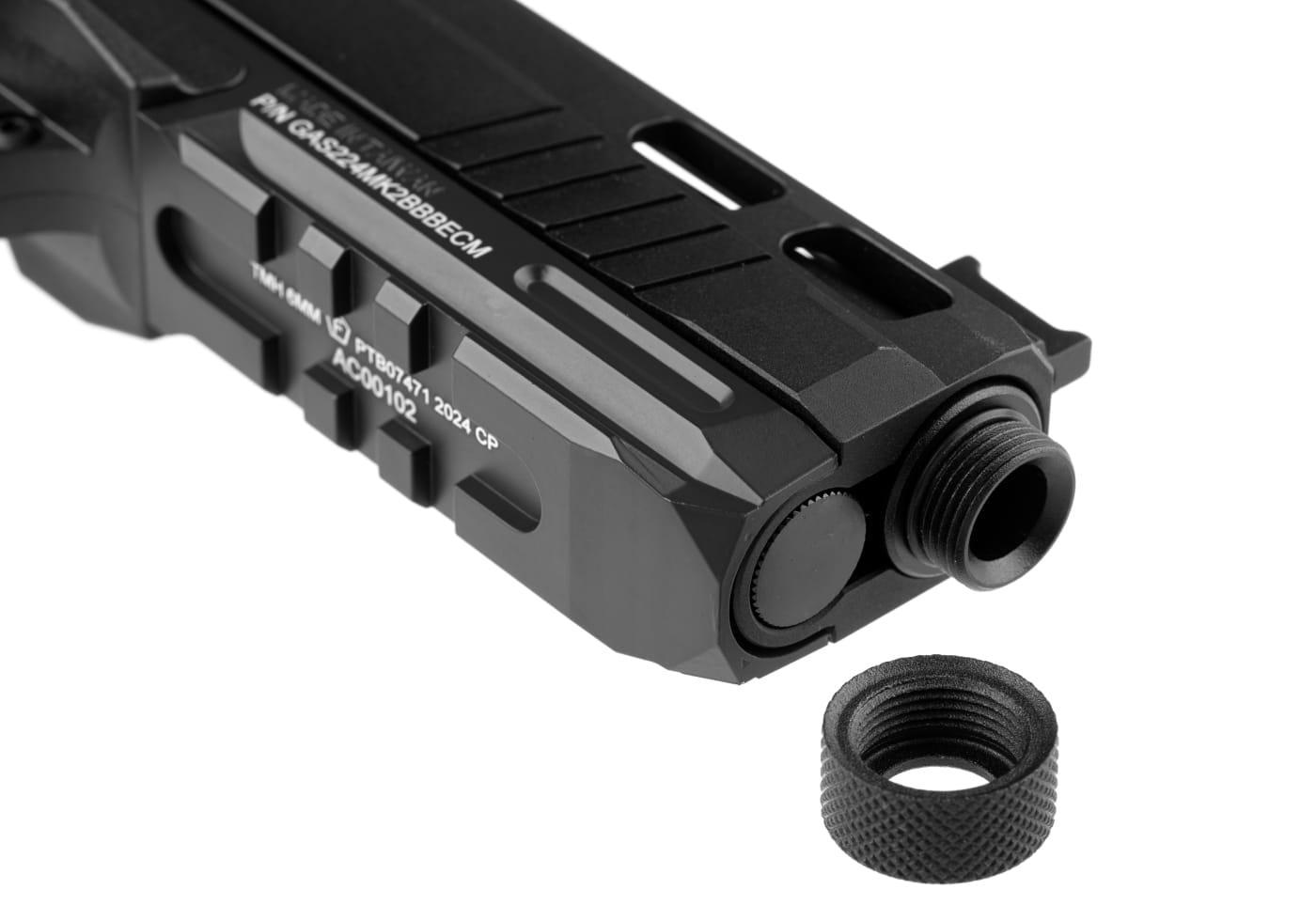 G&G 2024 CP MK2 Green Gas GBB Pistol Black
