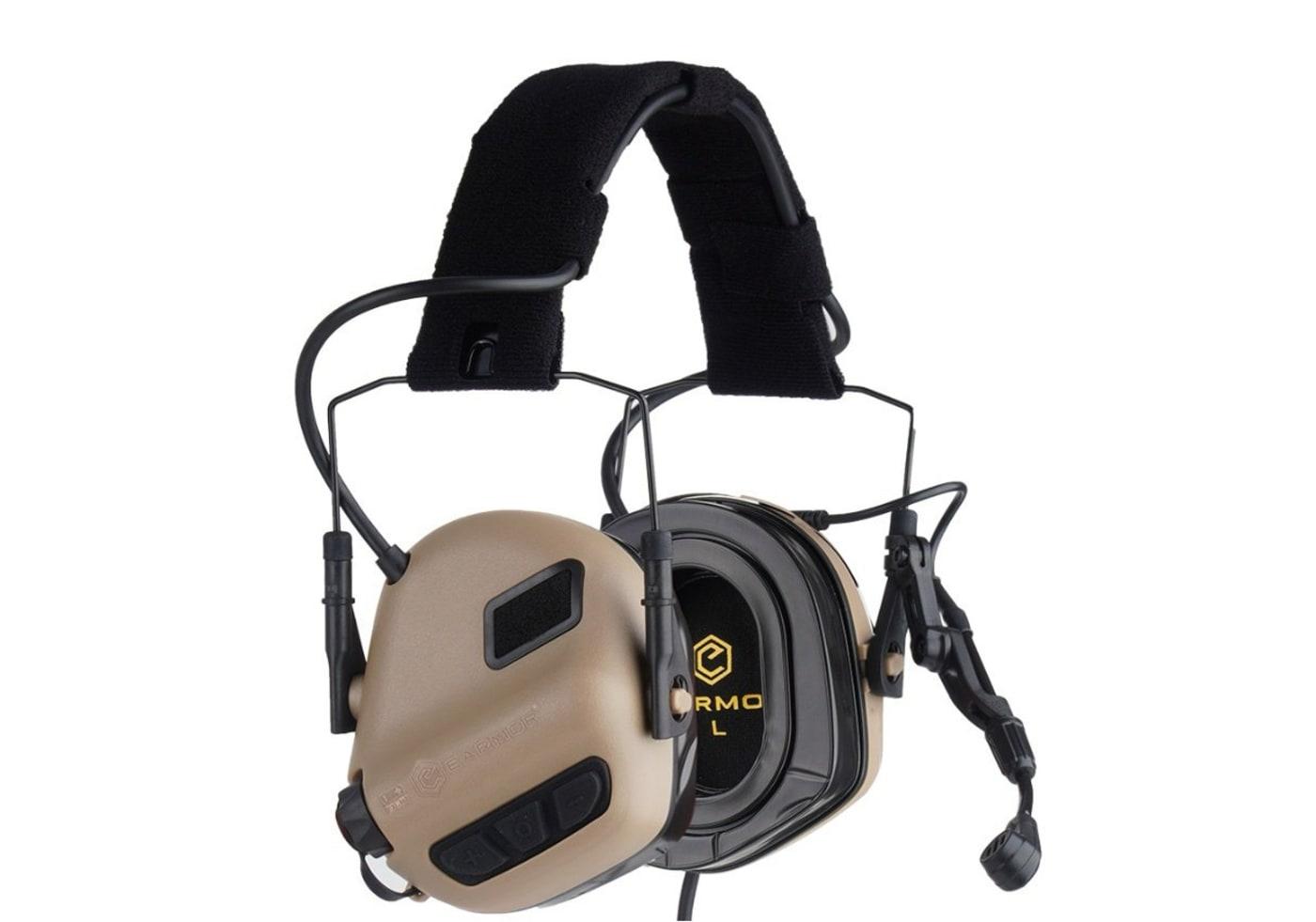 Earmor M32 Plus Tactical Hearing Protection Sand
