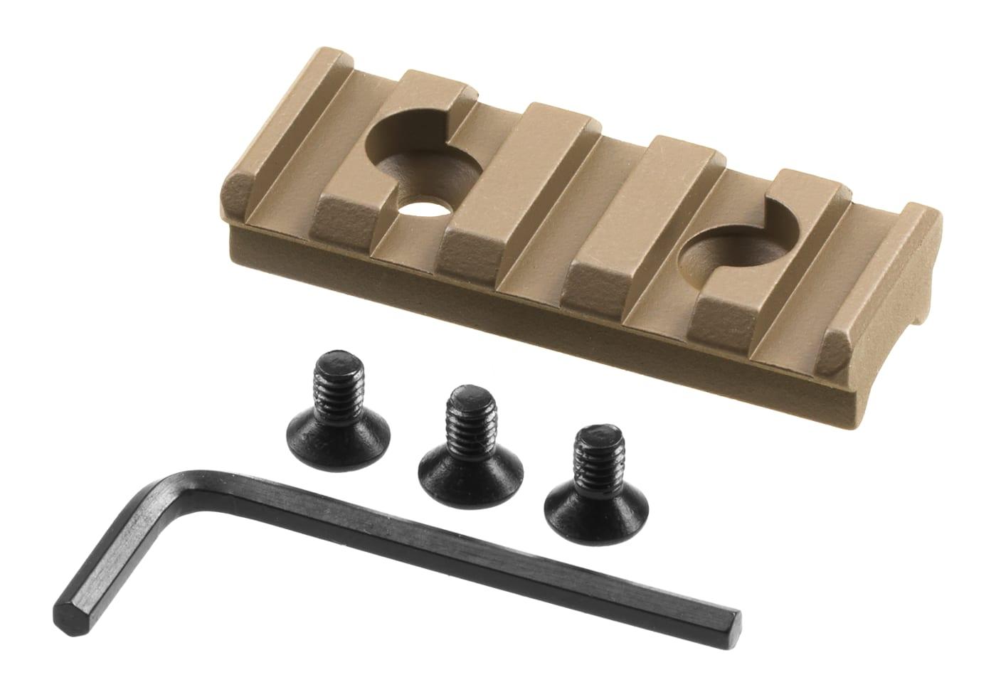 Leapers Picatinny Rail Section 5 Slots for Super Slim Handguard Dark Earth
