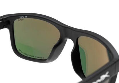Wiley X WX Ovation Captivate Polarized Rose Gold Mirror Black