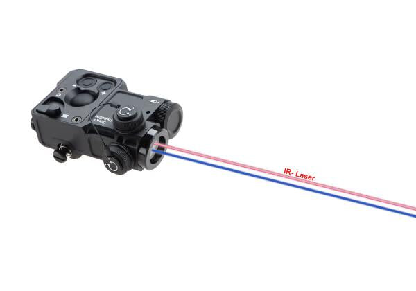 WADSN P4 Combined Device Gen. 3.0 Blue + IR Laser Black