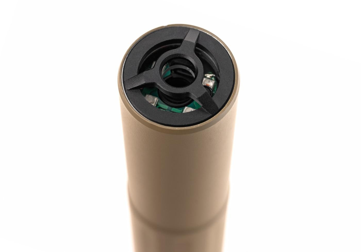 PTS Syndicate Dead Air Sandman-L Mock Suppressor with Tracer Dark Earth