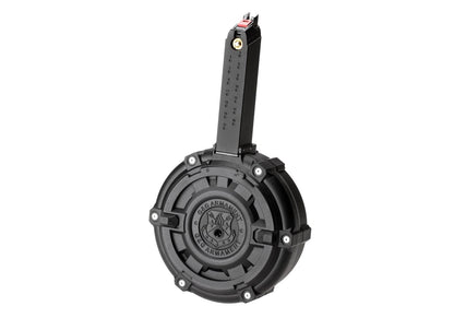 G&G Drum Mag SMC-9 GBB 300rds Black