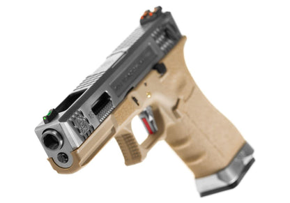WE G-Force 18C SV Silver Barrel Metal Version GBB Desert