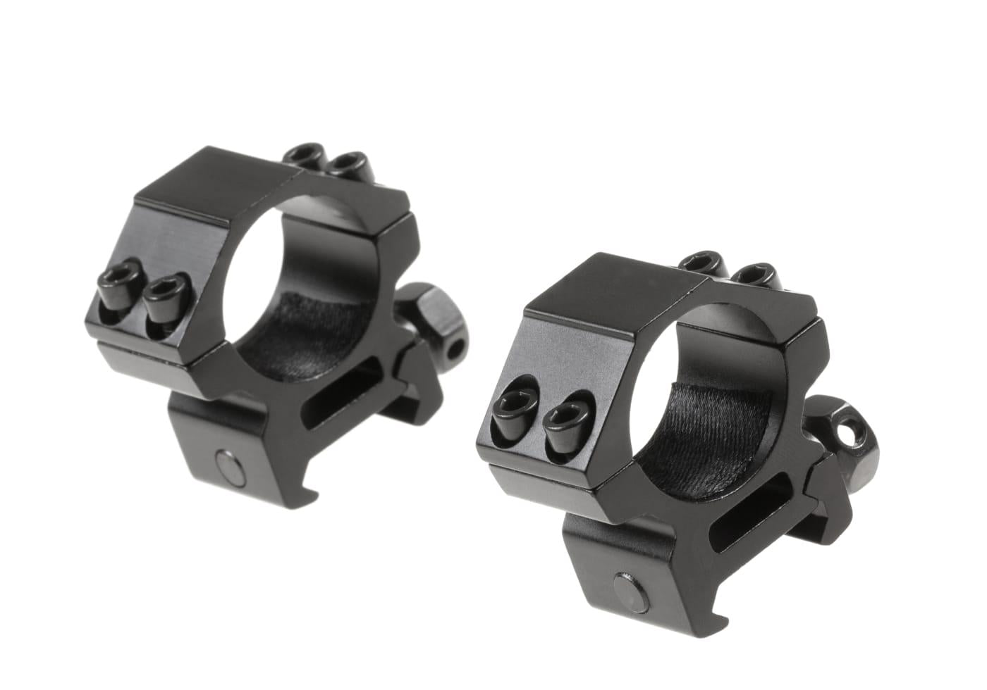 Pirate Arms 25.4mm Low Type Mount Rings Black