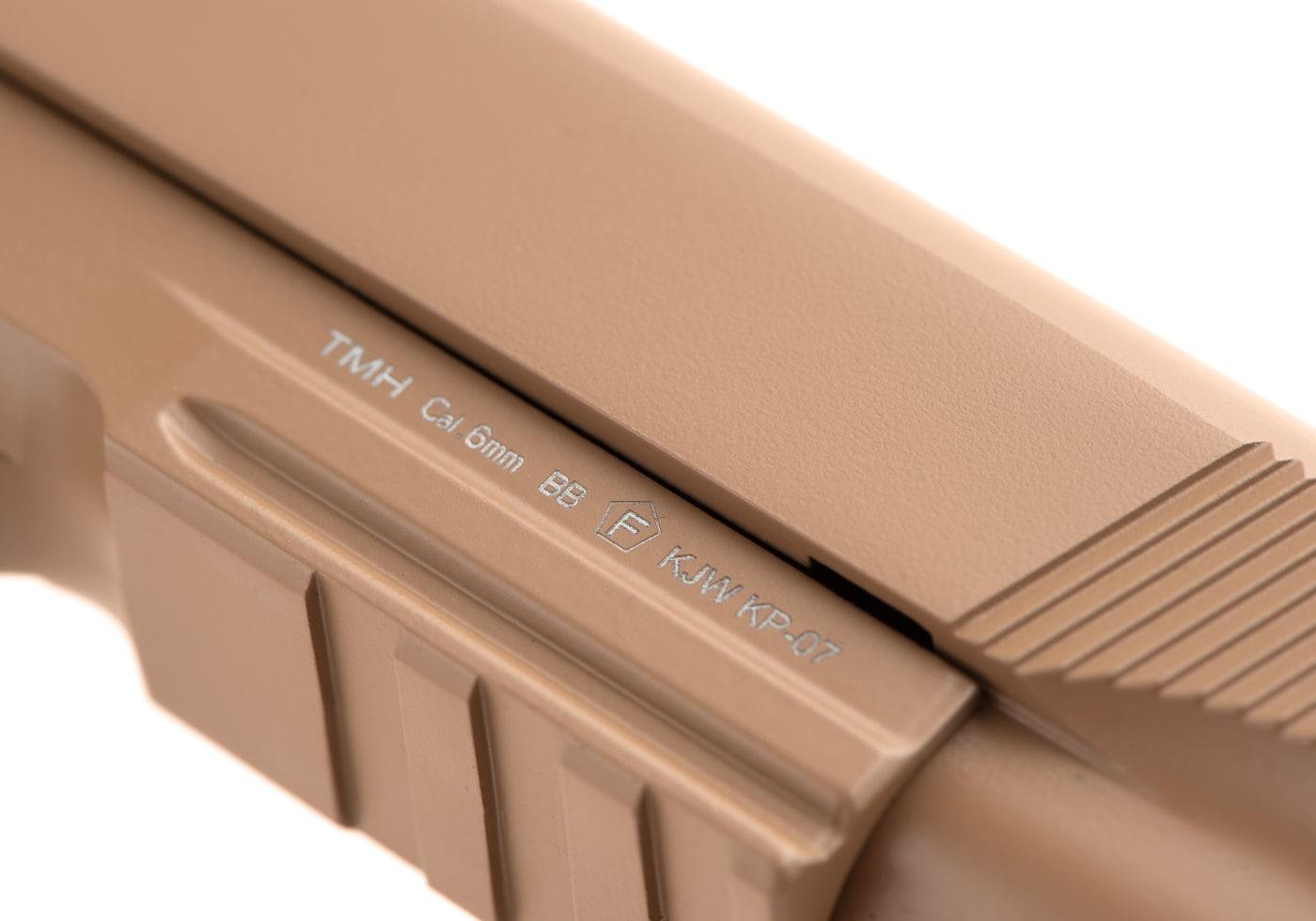 KJW M1911 MEU TBC Full Metal Co2 Pistol Tan