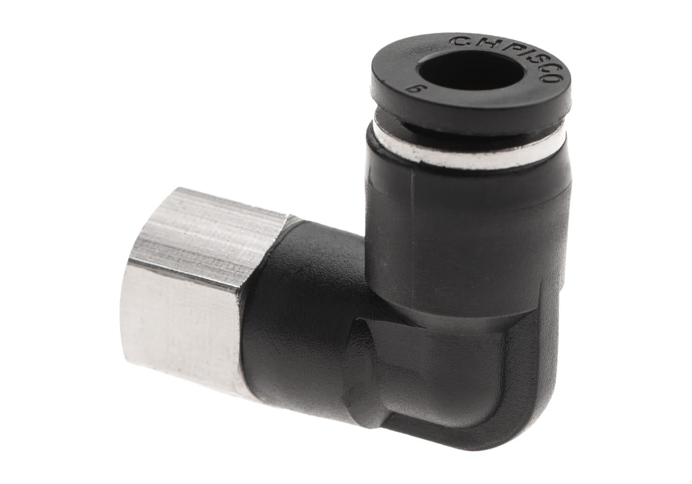 EpeS HPA 6mm Hose Coupling 90 Degree - Inner 1/8 NPT