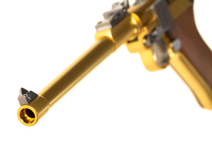 WE P08 8 Inch Full Metal GBB Gold