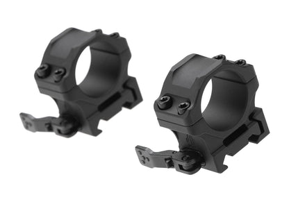 Leapers Accu-Sync QR 25.4mm Low Profile Scope Mount Rings Black