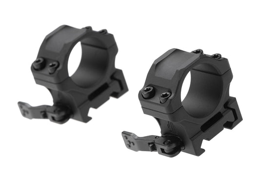 Leapers Accu-Sync QR 25.4mm Low Profile Scope Mount Rings Black