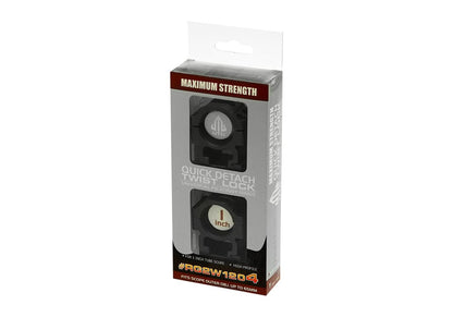 Leapers 25.4mm CNC Mount Rings High Black