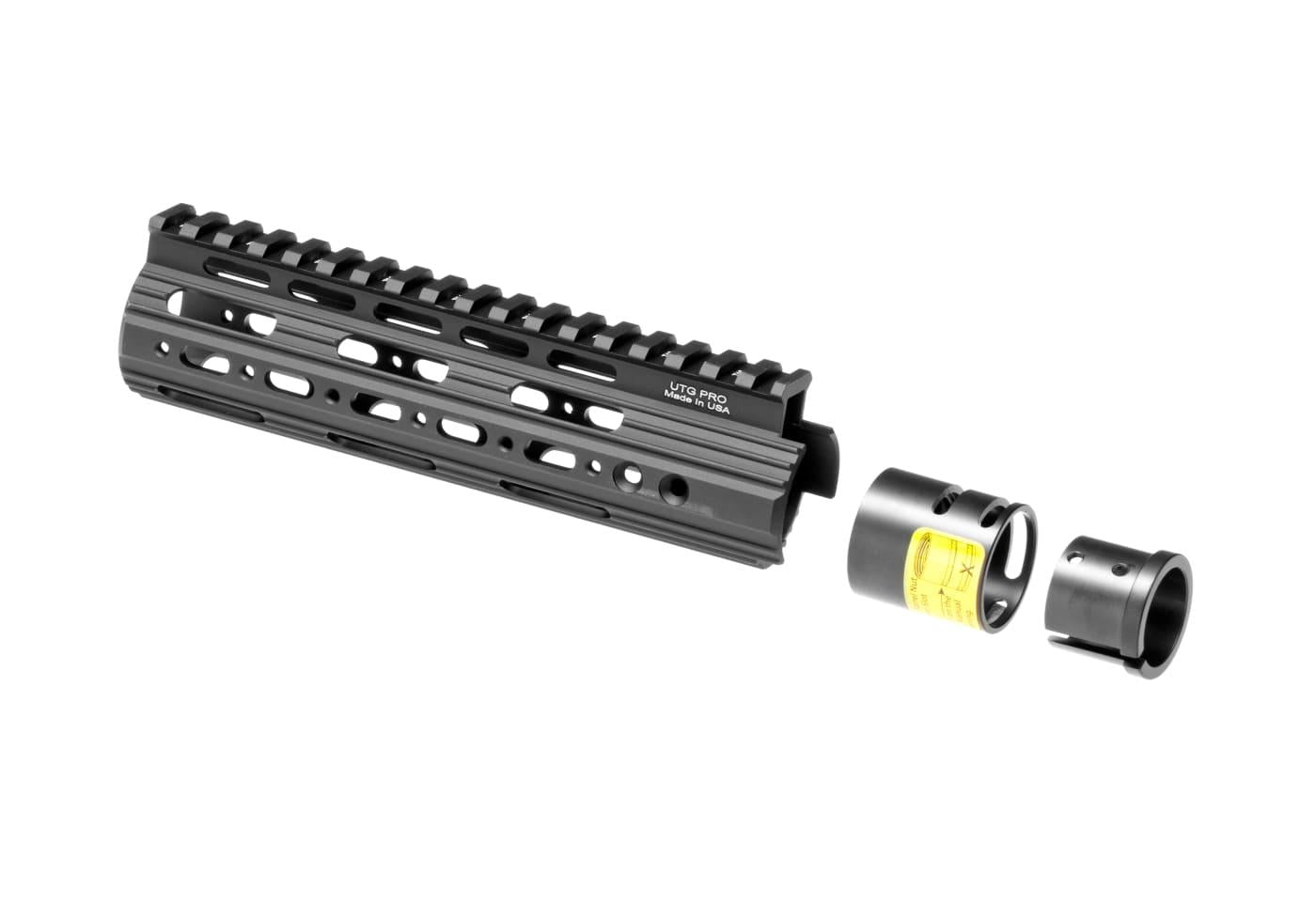 Leapers AR-15 7.2 Inch Super Slim Free Float Handguard Black