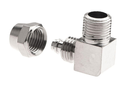 EpeS HPA 6mm Hose Coupling with Screwed Catch 90 Degree - Outer 1/8 NPT