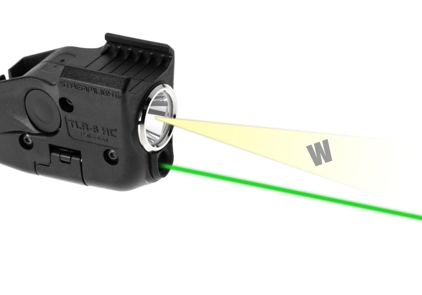 Streamlight TLR-6 HL For Full-Sized Glock Pistols Gen 3/4/5 Green Laser Black