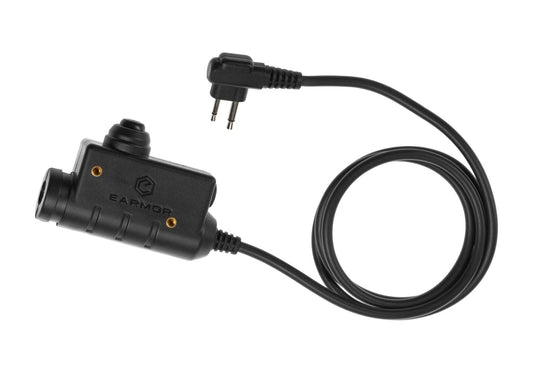 Earmor M51 Tactical PTT Motorola Two Pin Black