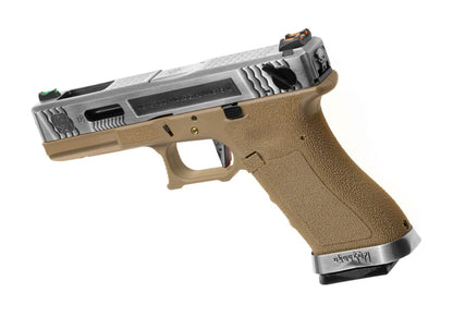 WE G-Force 18C SV Silver Barrel Metal Version GBB Desert