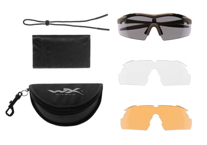 Wiley X WX Vapor 2.5 Grey / Clear / Light Rust Tan