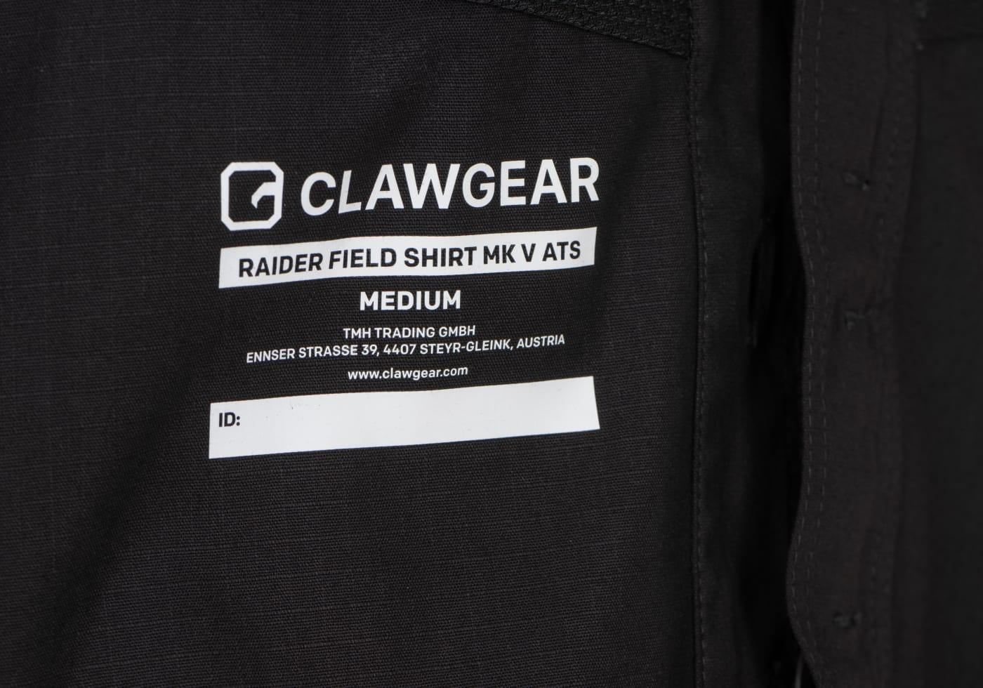 Clawgear Raider Field Shirt MK V ATS Flex Black
