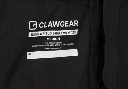 Clawgear Raider Field Shirt MK V ATS Flex Black
