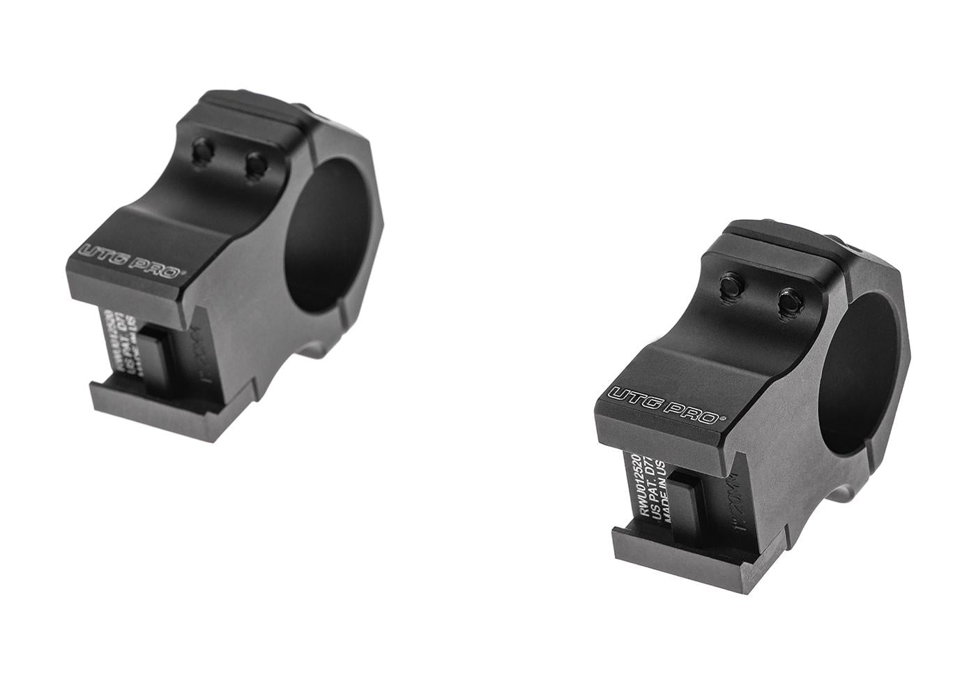 Leapers PRO 25.4 High Profile P.O.I. Picatinny Rings Black Scope Mount