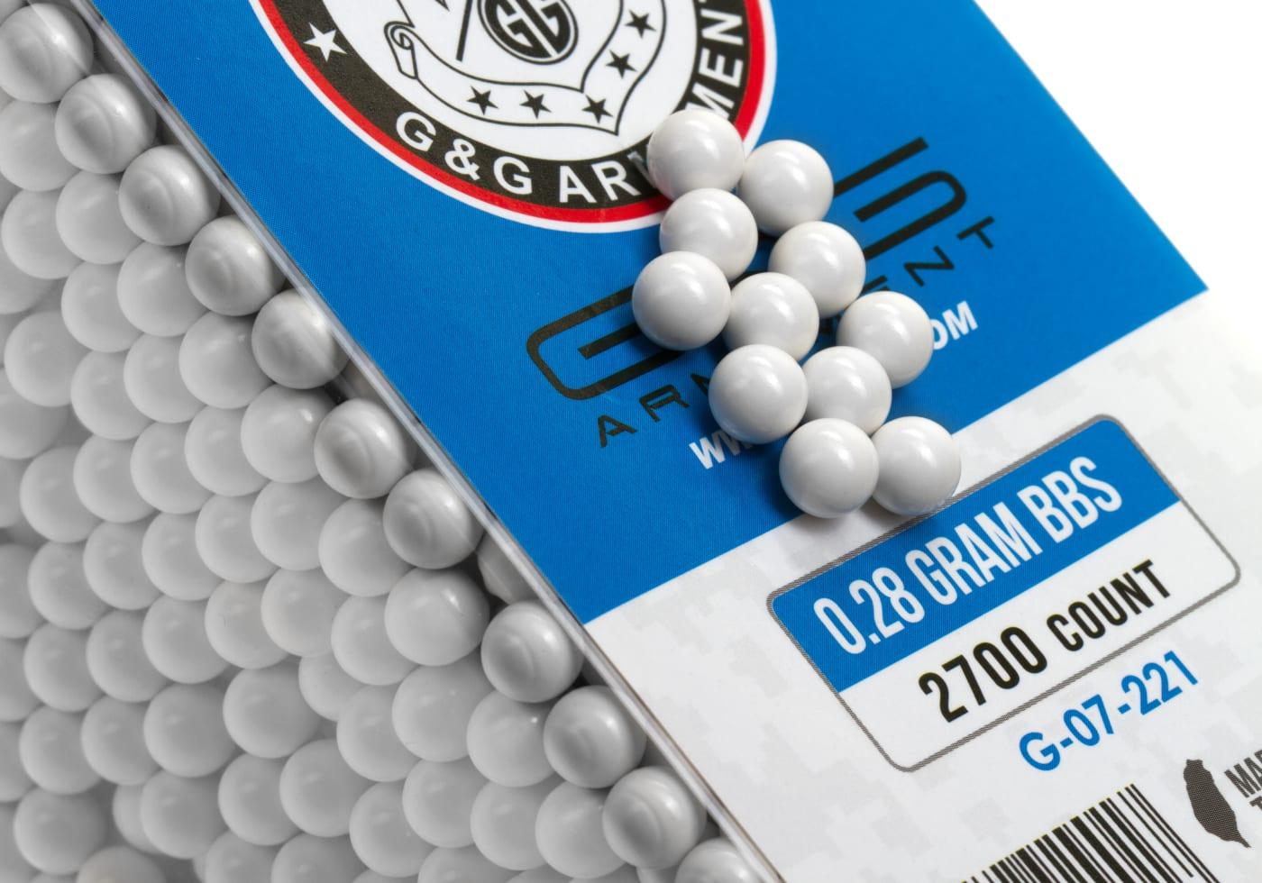 G&G 0.28g Perfect BBs 2700rds White