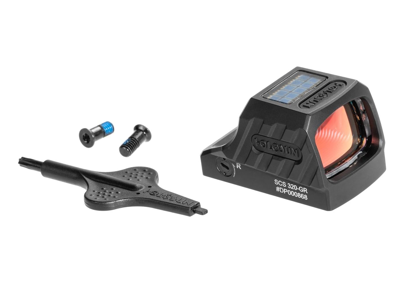 Holosun SCS Solar Green Circle Dot Sight Sig Sauer  P320 Footprint Black