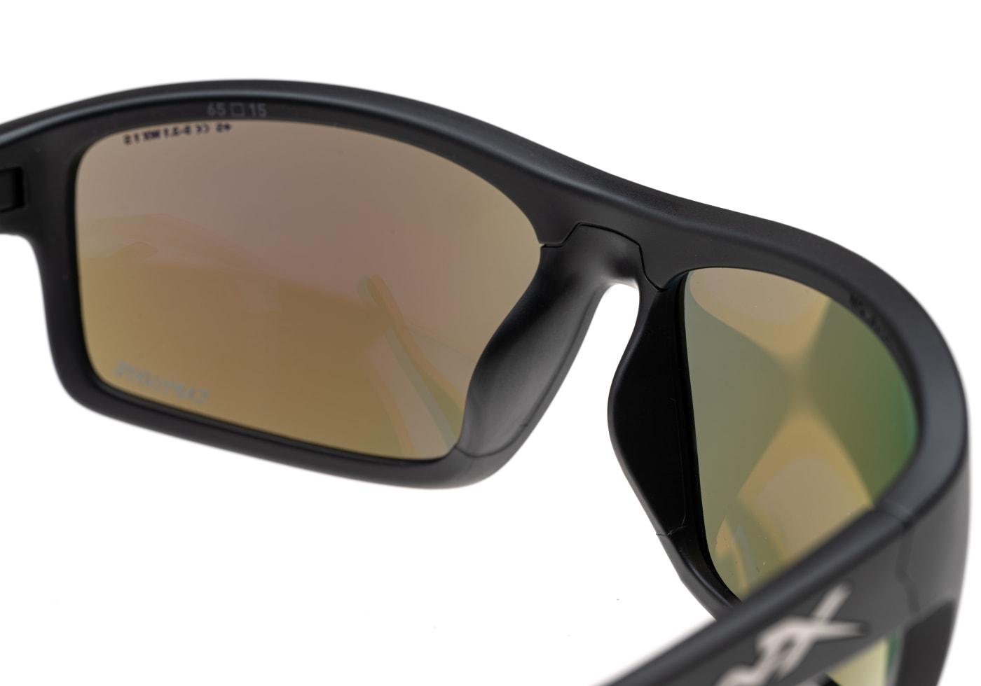 Wiley X WX Peak Captivate Polarized Blue Mirror Black