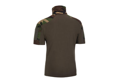 Invader Gear Combat Shirt Short Sleeve Woodland