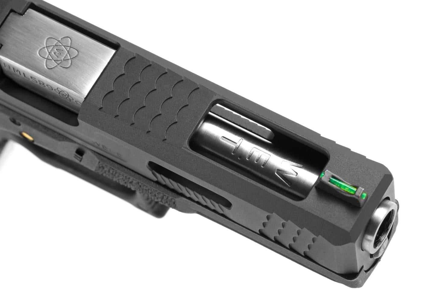 WE G-Force 18C BK Silver Barrel Metal Version GBB Black