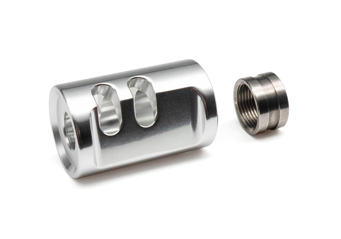 TTI Airsoft AAP01 Type-A Compensator 14mm CCW Silver
