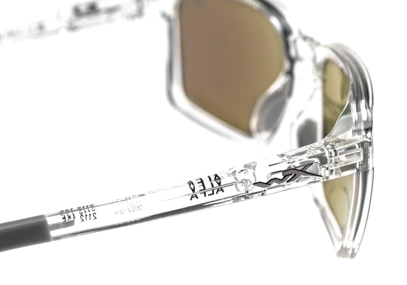 Wiley X WX Alfa Captivate Polarized Blue Mirror Transparent