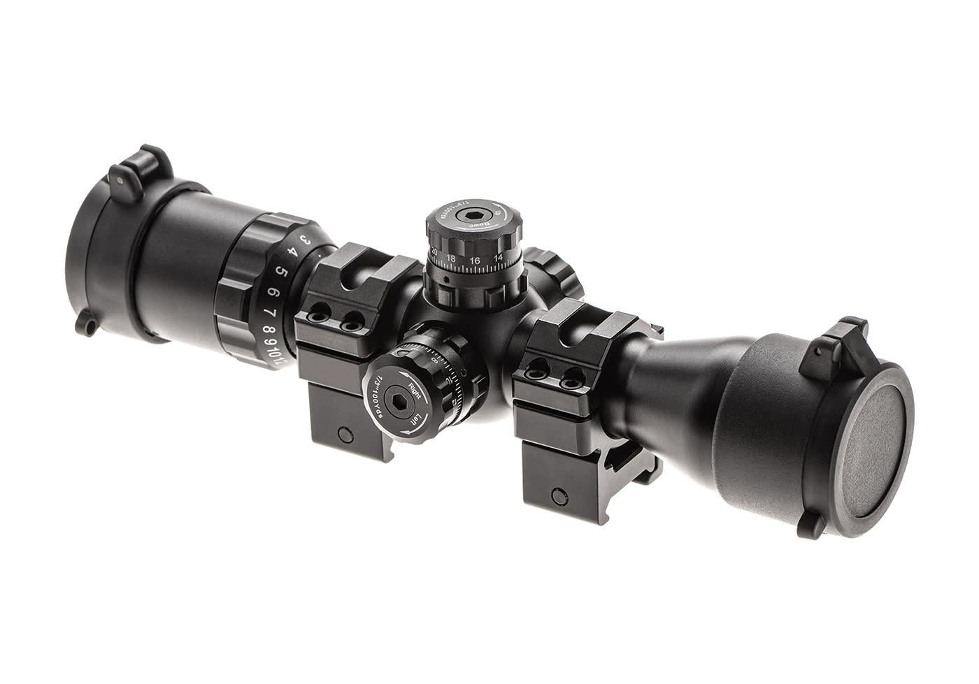 Leapers BugBuster 3-12X32 Rifle Scope Side AO Mil-Dot With QD Rings Black