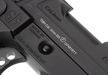 G&G GPM1911 CP MS Metal Version GBB Black