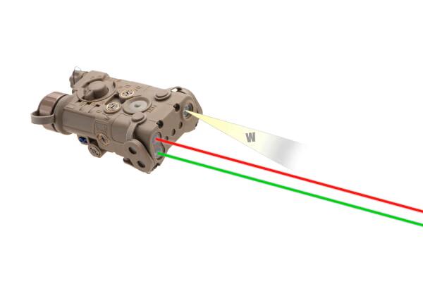 WADSN L-3 NGAL Illuminator / laser module Green + Red + IR Dark Earth